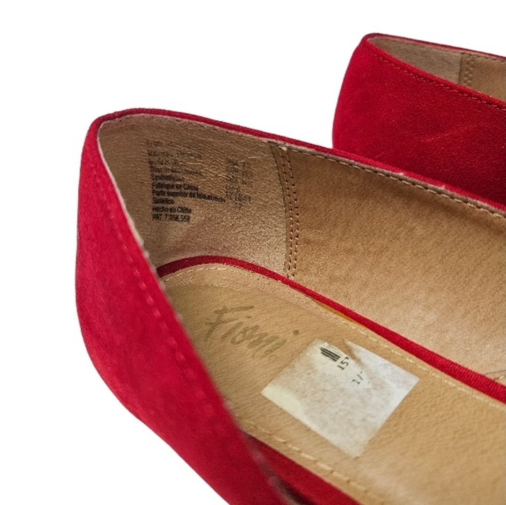 Fioni Red Ballet Flats Sz 7.5 - Picture 4 of 7
